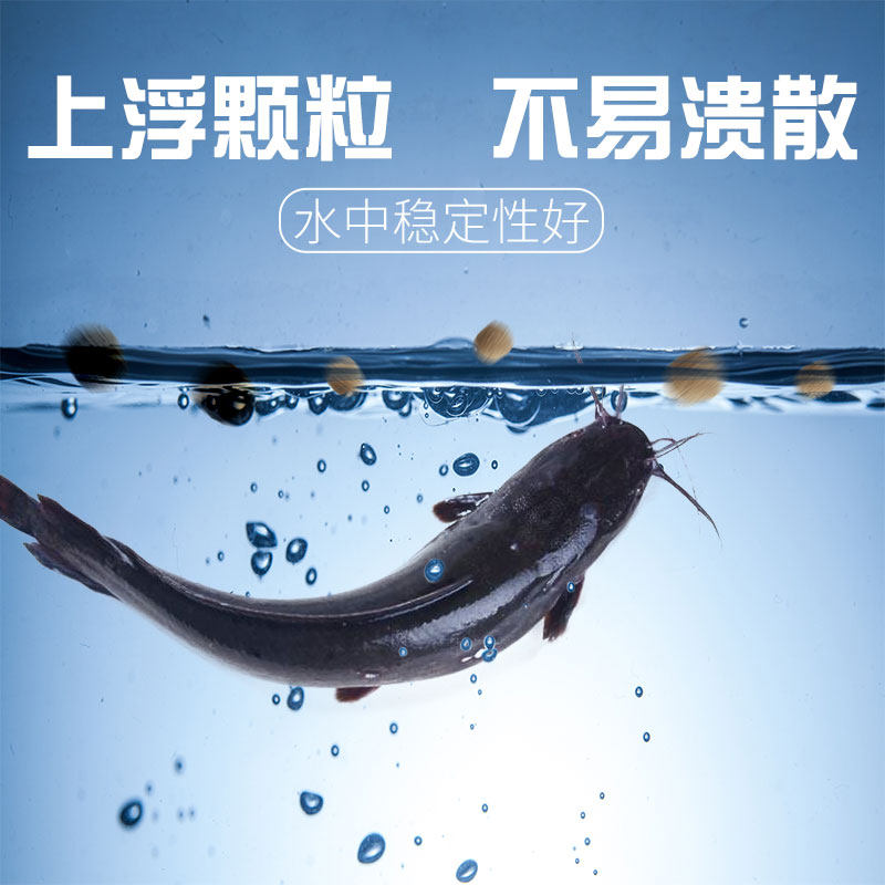 塘角鱼饲料塘鲺塘虱鱼漂浮料鲶鱼钓鱼饵料5斤上浮型通用养鱼饲料