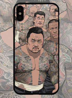 个性iPhone16手机壳11适用XS苹果15磨砂pro套max黑XR软12潮13小米14小众X50/X40荣耀200/100霸气Magic6/5纹身