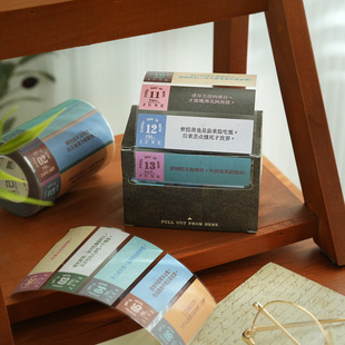 小日子不翻篇 2026年新款日付复古艺术文字年历胶带手帐素材贴纸