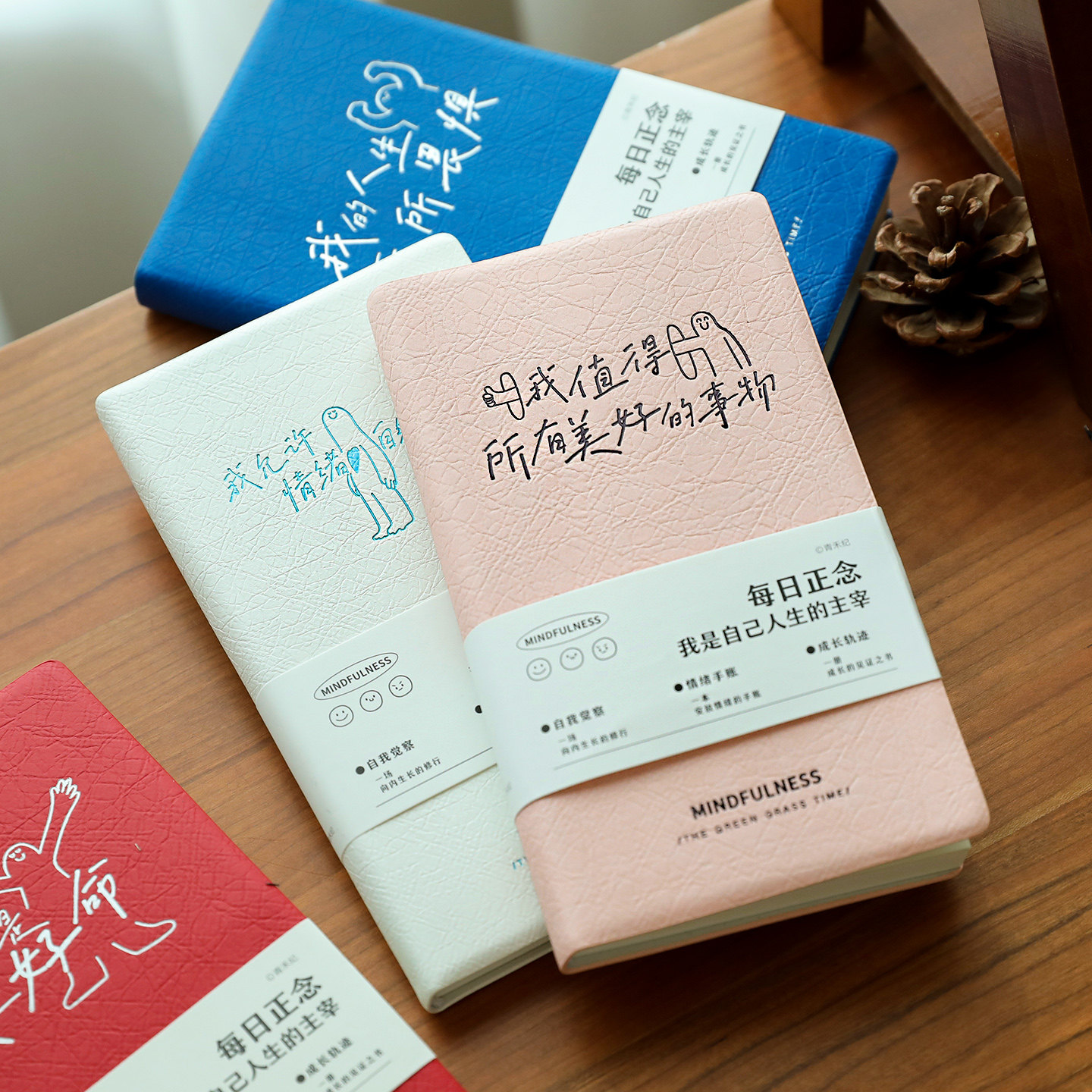 小日子不翻篇 ins每日正念pu软皮A6自我治愈手帐本学生笔记本简约