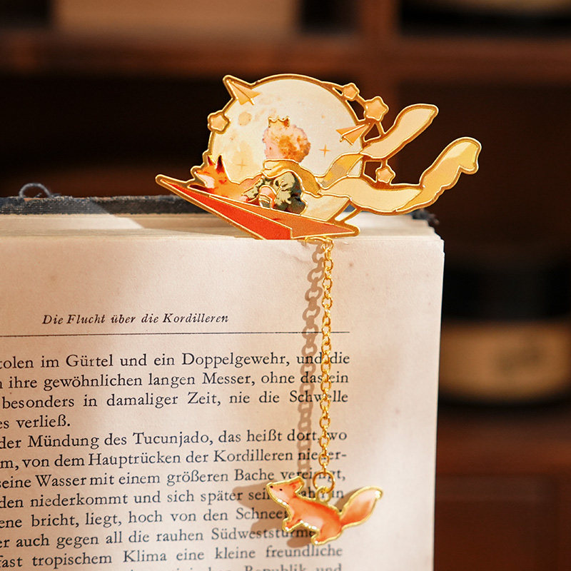 小日子不翻篇 王子玫瑰星球镂空金属链条书签创意阅读标记礼物,文具电教/文化用品/商务用品,书签,淘宝优惠券,粉丝福利购,淘宝优惠卷