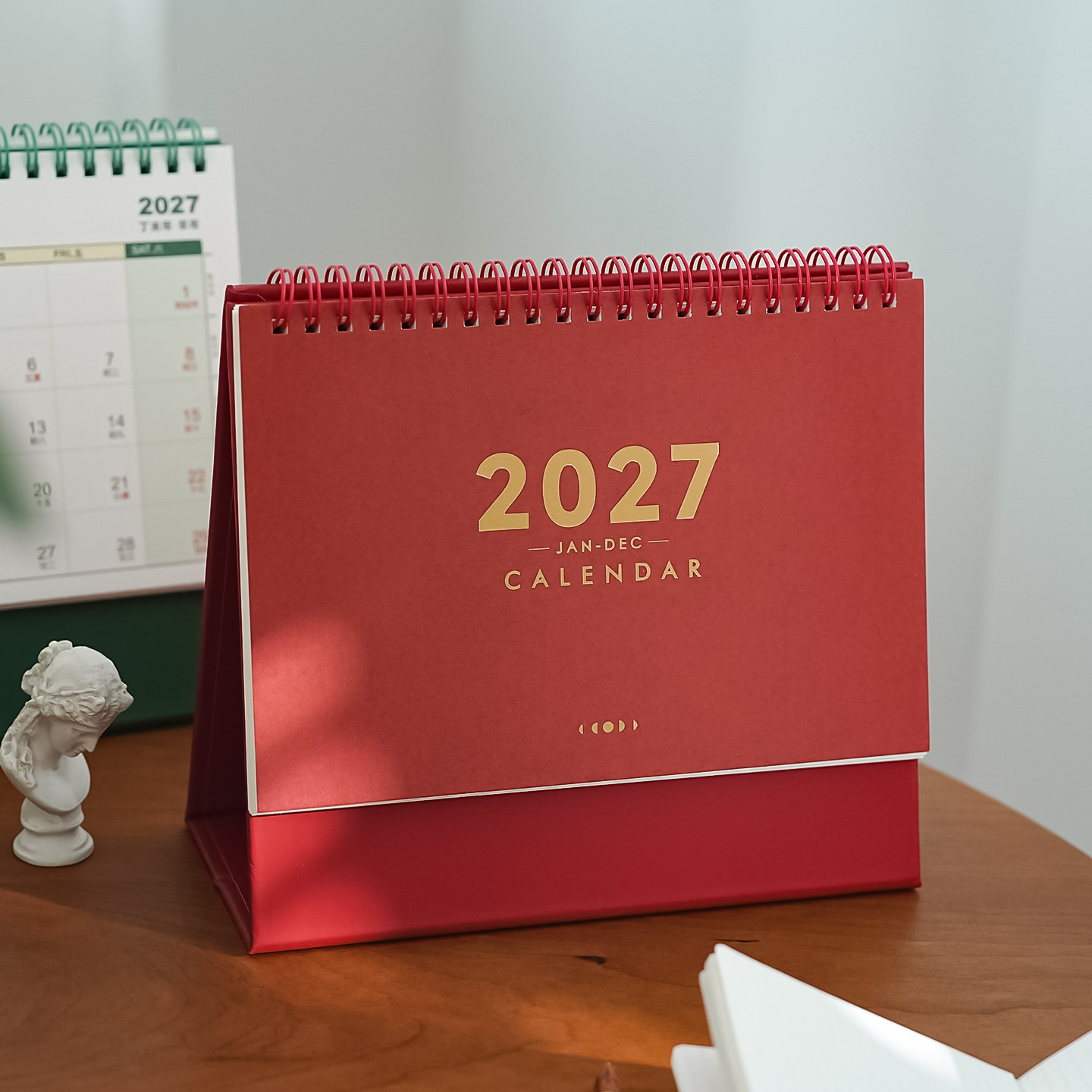 小日子不翻篇2027年简约基础桌面纯色小台历2026月计划记事本日历