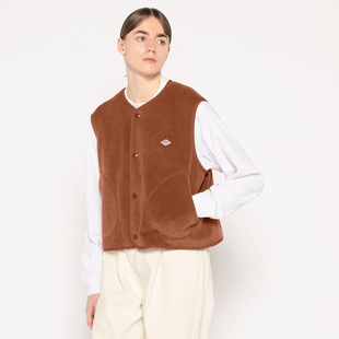 联名款 2025秋冬季 摇粒绒超轻保暖复古女马甲背心 日系 DANTON 新品