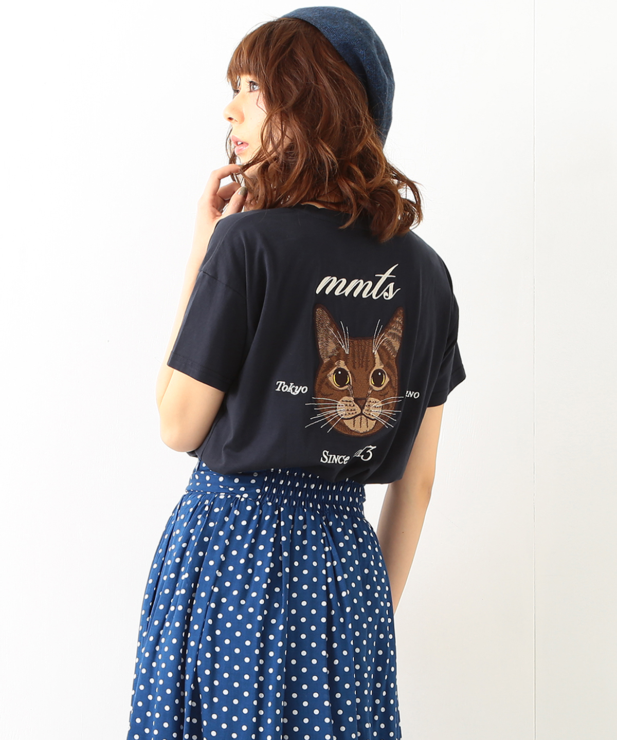 刺绣短袖百搭全棉丝光棉女