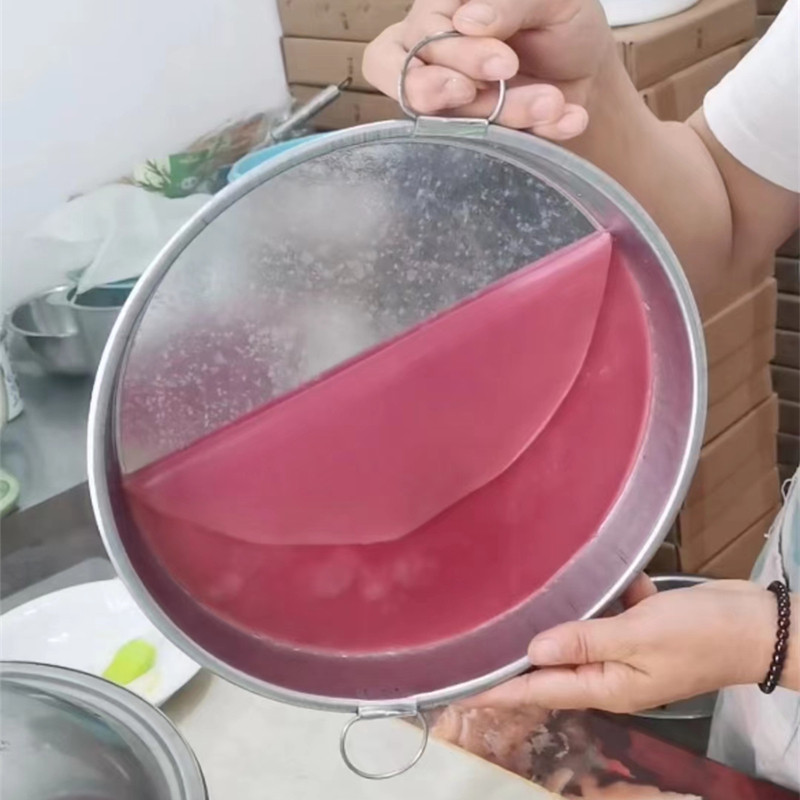 雪花铁皮凉皮锣锣蒸做凉皮工具面皮罗罗烫红薯粉皮旋子不粘锅蒸盘