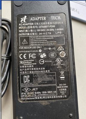 24V3A电源适配器适用ATS065-P241 24V2.71A电源线变压器