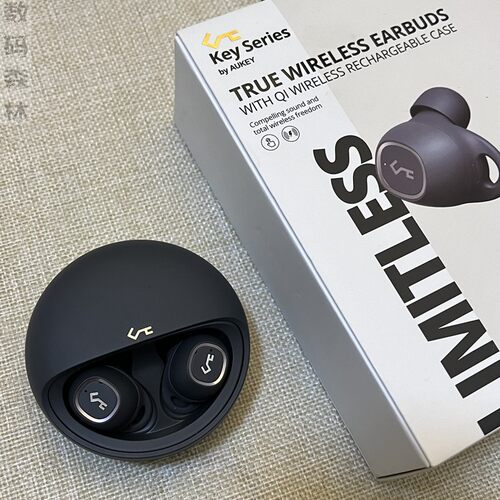 Aukey T10无线充电真无线TWS蓝牙5.0入耳式运动耳机耳塞hifi音质