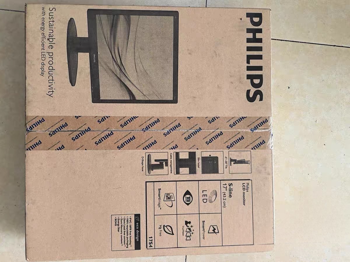 全新飞利浦PHILIPS17寸 17S4L 方屏显示器