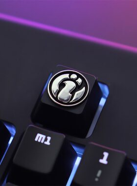 IG战队游戏周边logo标志 锌铝合金属机械键盘个性键帽按键 键石