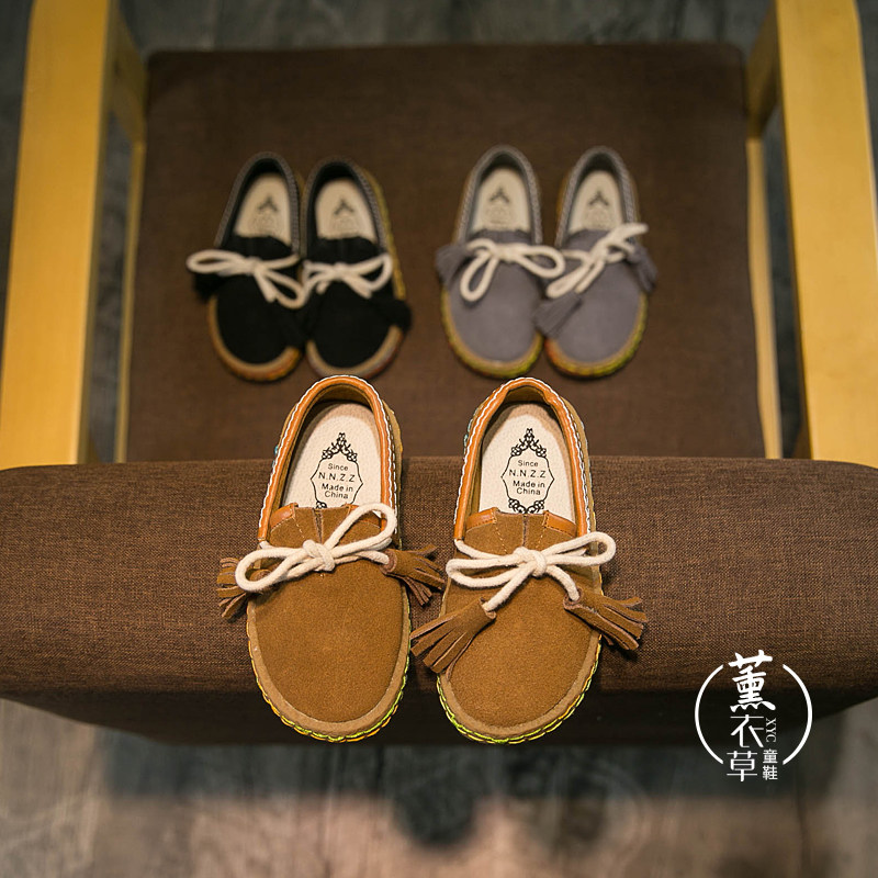 Chaussures enfants en autre ronde houppe pour printemps - semelle tendon - Ref 1003136 Image 1