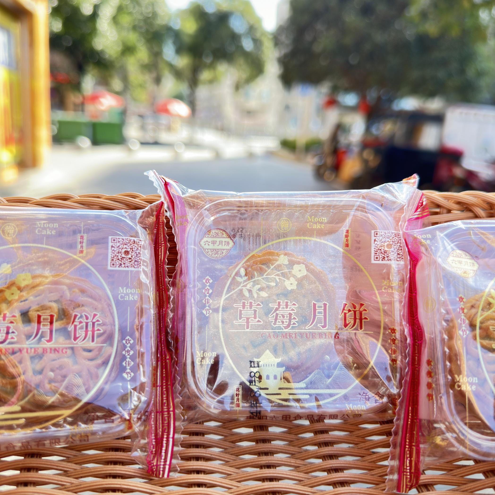 六甲月饼贵州贵阳中秋节广式水果月饼45g散装多口味水果月饼