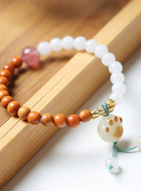 印尼檀香DIY可爱喵爪款手串念珠厂家批发规格6mm男女装饰手持文玩