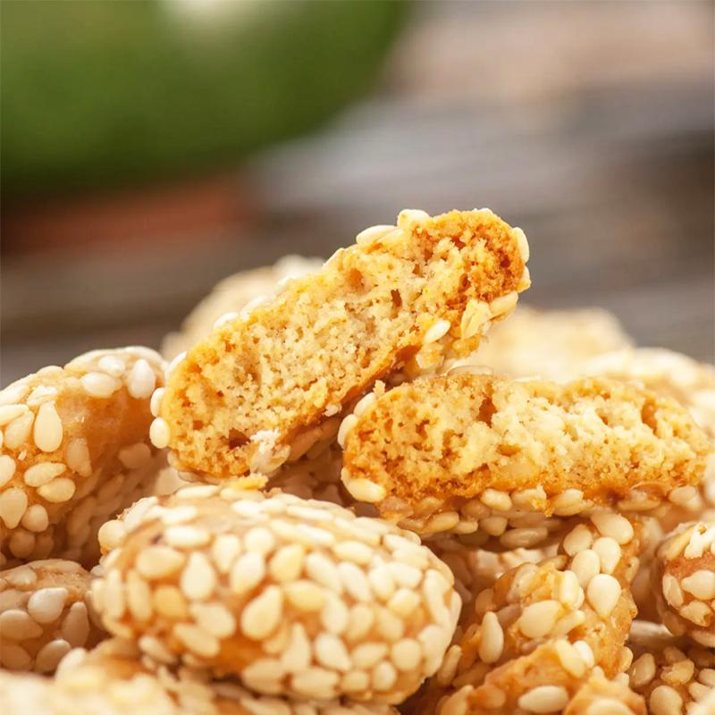 金钱饼250克传统糕点小麻饼香脆疏松芝麻饼传统小吃中式茶点零食