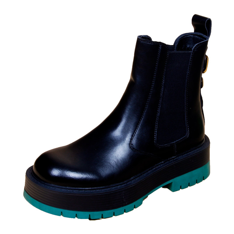 CHELSEA BOOTS MENS HIGH STREET VINTAGE BRITISH STYLE HIGHTOP FALL|WINTER 2022 NEW PLATFORM INNER HEIGHTENED VERSATILE BOOTS