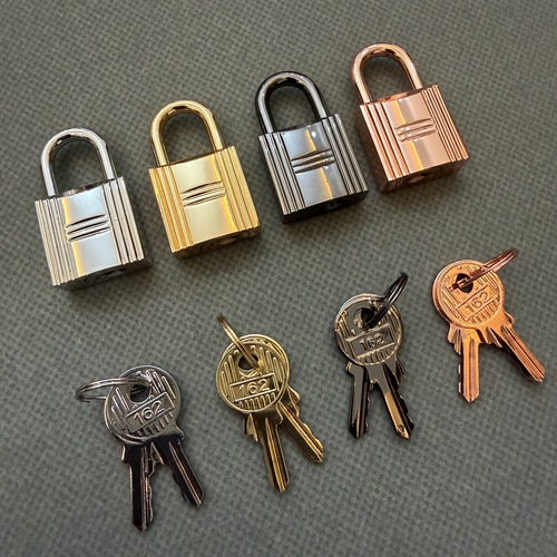 菜篮子挂锁纯铜diy手工皮具宝宝挂件适用于爱马仕hermes picotin