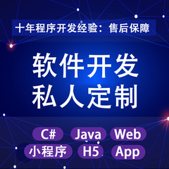 计算机程序设计c#软件开发.net系统小程序java网站定制修改搭建库