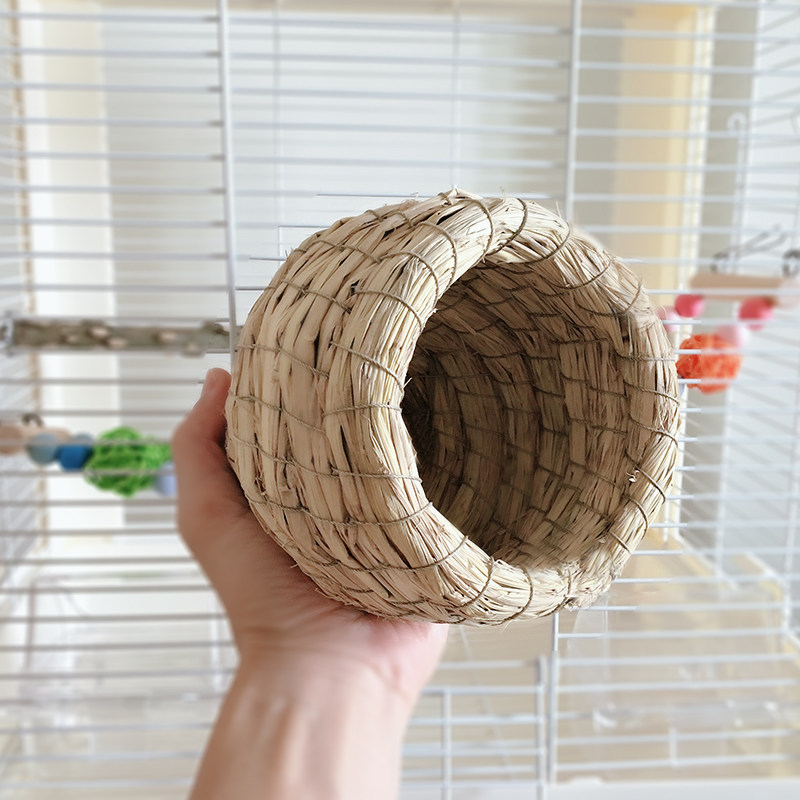 草编鹦鹉鸟窝芦丁鸡专用繁殖