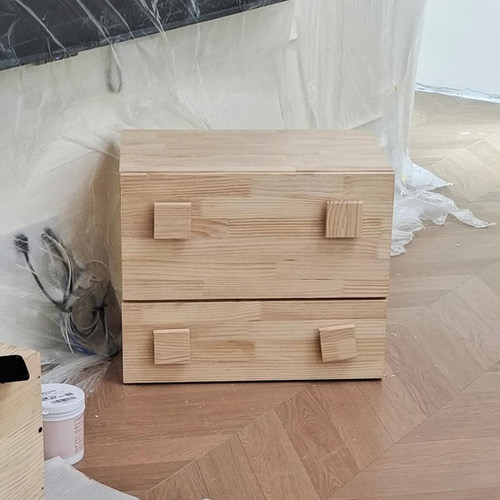 玄关客厅手作DIY置物架实木网红