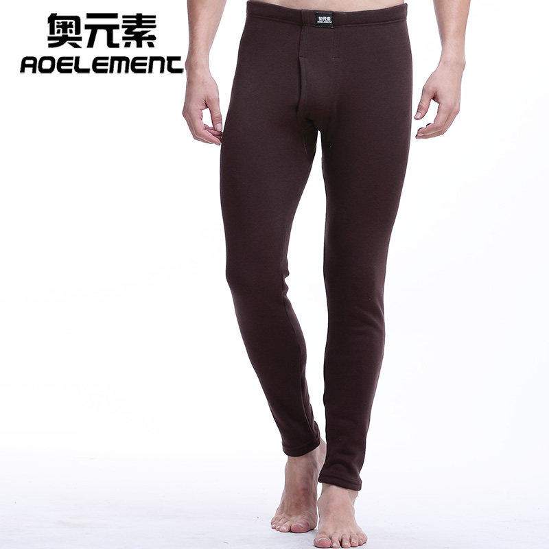 男士加厚加绒裤冬季棉裤衬裤单件秋裤线裤紧身打底裤棉毛裤保暖裤