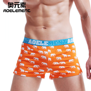 头阿罗裤 衩男平角裤 低腰宽松纯棉潮青年夏季 四角裤 男士 底裤 内裤