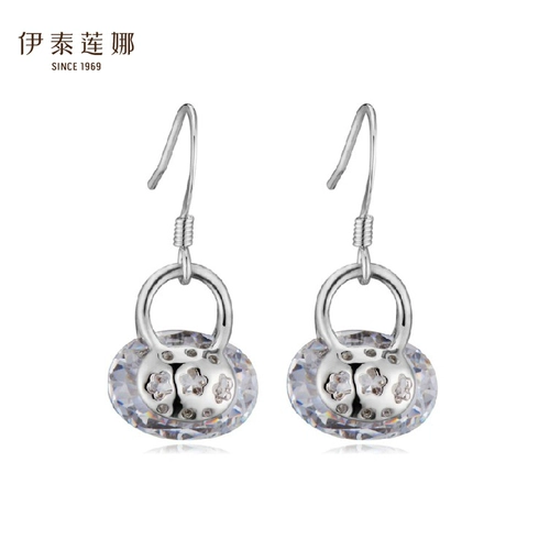 Гипоаллергенная защитная сумка, серьги, изысканный стиль, в цветочек, популярно в интернете