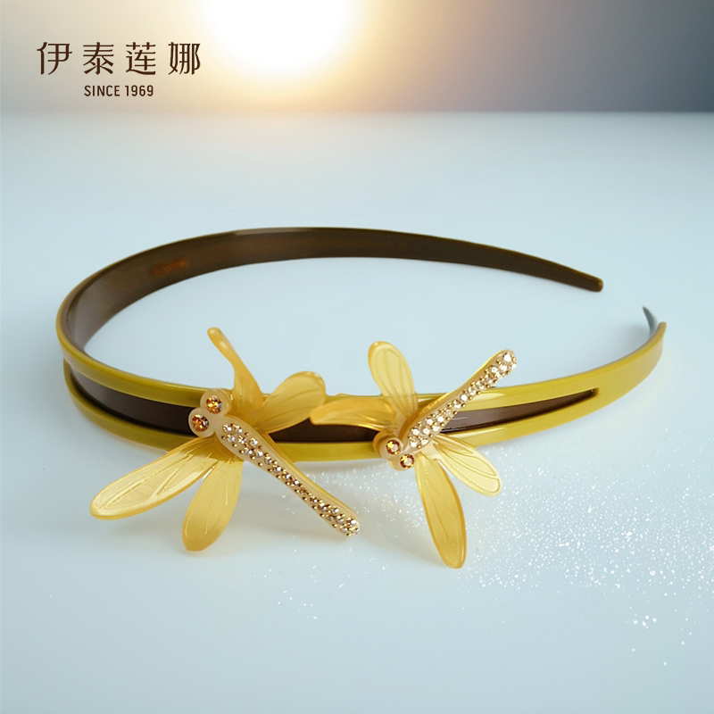 点点蜻蜓醋酸镶钻法式发箍头箍图片