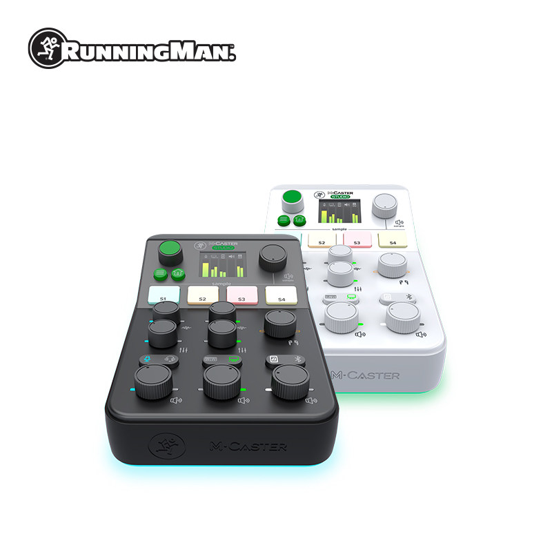 RunningMan美技美奇M-CASTER STUDIO专业直播声卡游戏主播K歌蓝牙