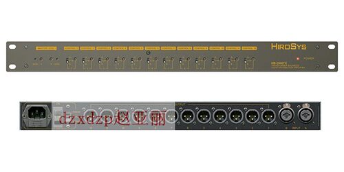 HIROSYS HB-DA6EX电子平衡式6路立体声音频分配放大器