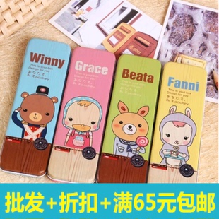 文具盒 韩国 学生铅笔盒 铁盒 小礼品文具批发卡通笔袋多功能