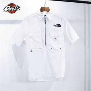 短袖 北面 黑标系列轻薄防泼水多口袋透气工装 衬衫 North The Face