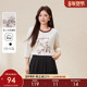 采多宝大码 可爱风减龄t恤 上衣胖mm2026春季 女装 蝴蝶结印花七分袖