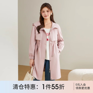 新款 大码 2025年春季 女装 遮肚收腰气质女神范外套 胖mm高端女装