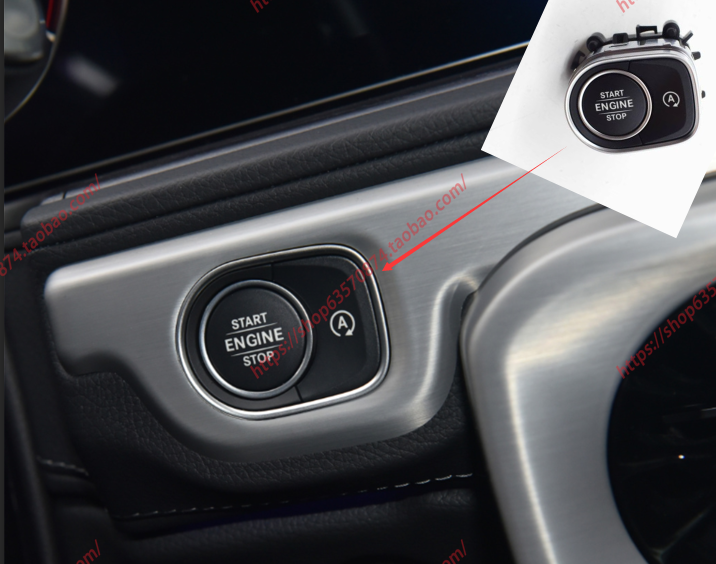 适用于新款奔驰G350一键启动开关G63 GLS480 GLE450点火控制按键