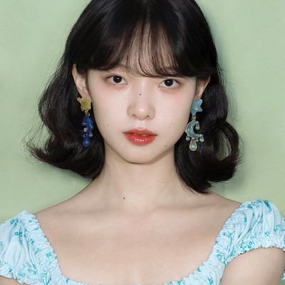 西迟原创设计树脂女海洋耳环