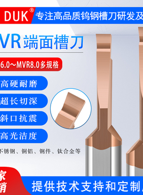 MVR6/8端面槽刀钨钢切槽刀微型合金抗震端面挖槽刀B2.0 B2.5 B3.0