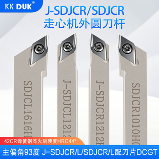 走心机93度主偏角外圆刀杆前扫正反尖刀刀杆SDJCR1212K11切断切刀