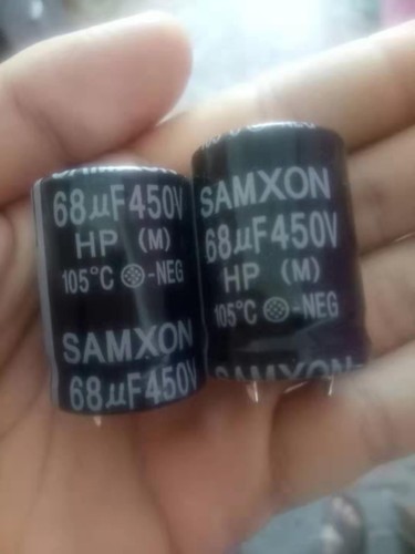 450v68uf 68uf450v 全新硬脚铝电解电容器22x25 22X30等