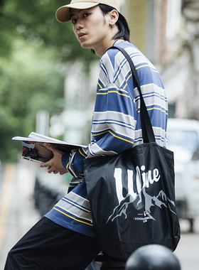 FLOAT支线ULINE 大容量户外露营印花防水托特包单肩包购物袋