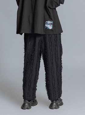 FLOAT个性潮流西裤男直筒宽松春秋冬款休闲裤百塔垂感长裤子ins