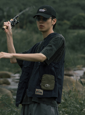 FLOAT ULINE个性日系街头潮流百搭单肩斜挎男女简约零钱包钥匙包