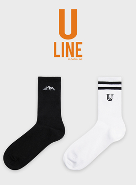FLOAT ULINE潮牌袜子男长袜ins潮夏情侣中筒袜百搭运动篮球袜女