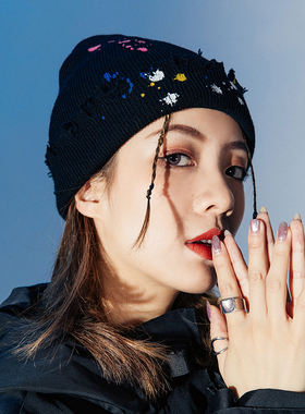 FLOAT ins欧美毛线帽男女秋冬天潮流休闲百搭针织帽保暖帽子冷帽