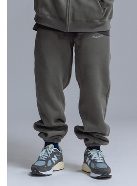 FLOAT 秋冬新款基础款镶钻LOGO日常宽松美式休闲男女情侣卫裤