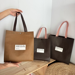 时尚肩背无纺布服装店手提袋用女装袋包装定制购物礼品袋定制logo