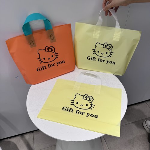 加厚磨砂塑料手提服装袋