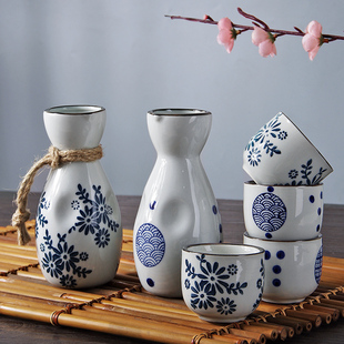 创意复古白酒杯 白酒壶古代茶杯烈酒杯 陶瓷清酒杯子酒具酒盅 中式