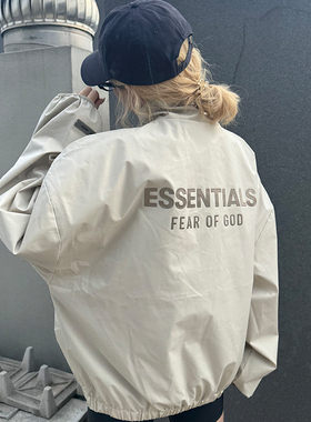 第九季美式潮牌金属压胶半拉链冲锋衣夹克宽松男女潮牌户外外套