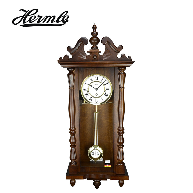Germany Imported Hermle Hermle woodiness Carved golden Pendulum Power Storage Mechanics Wall clock 70110in the Home accessories , Home bell ornaments/Alarm Clock , Wall clock  category - from Buy2taobao.com to provide professional Taobao agent buy service