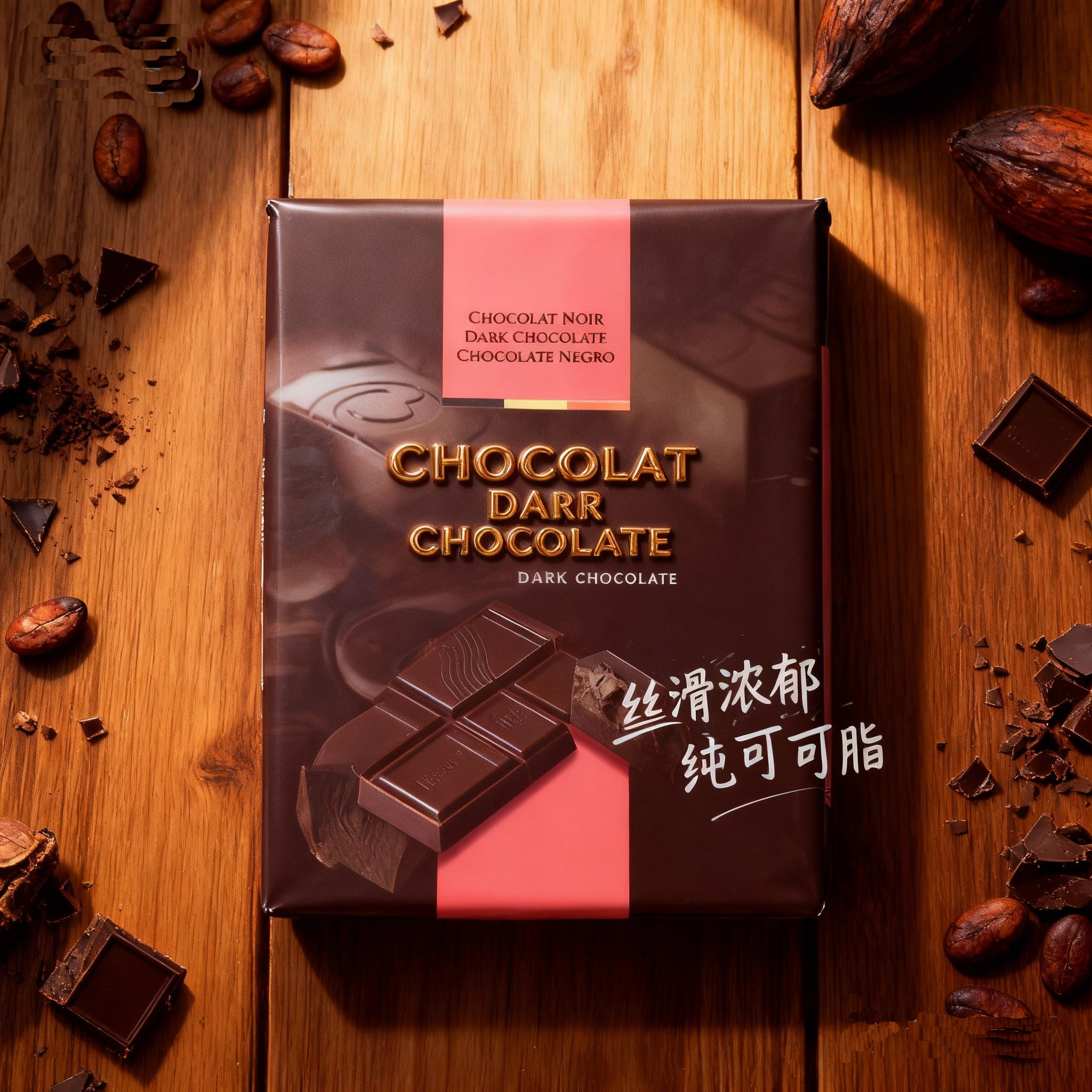 贝克拉黑巧克力砖比利时进口纯可可脂手工巧克力烘焙甜品专用原料