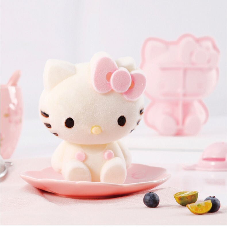 helloKitty联名烘焙模具蛋糕家用烤箱专用4寸儿童玩具食品级硅胶